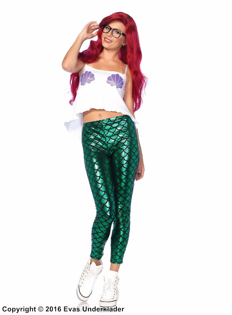 Mermaid, top and leggings costume, fish scales